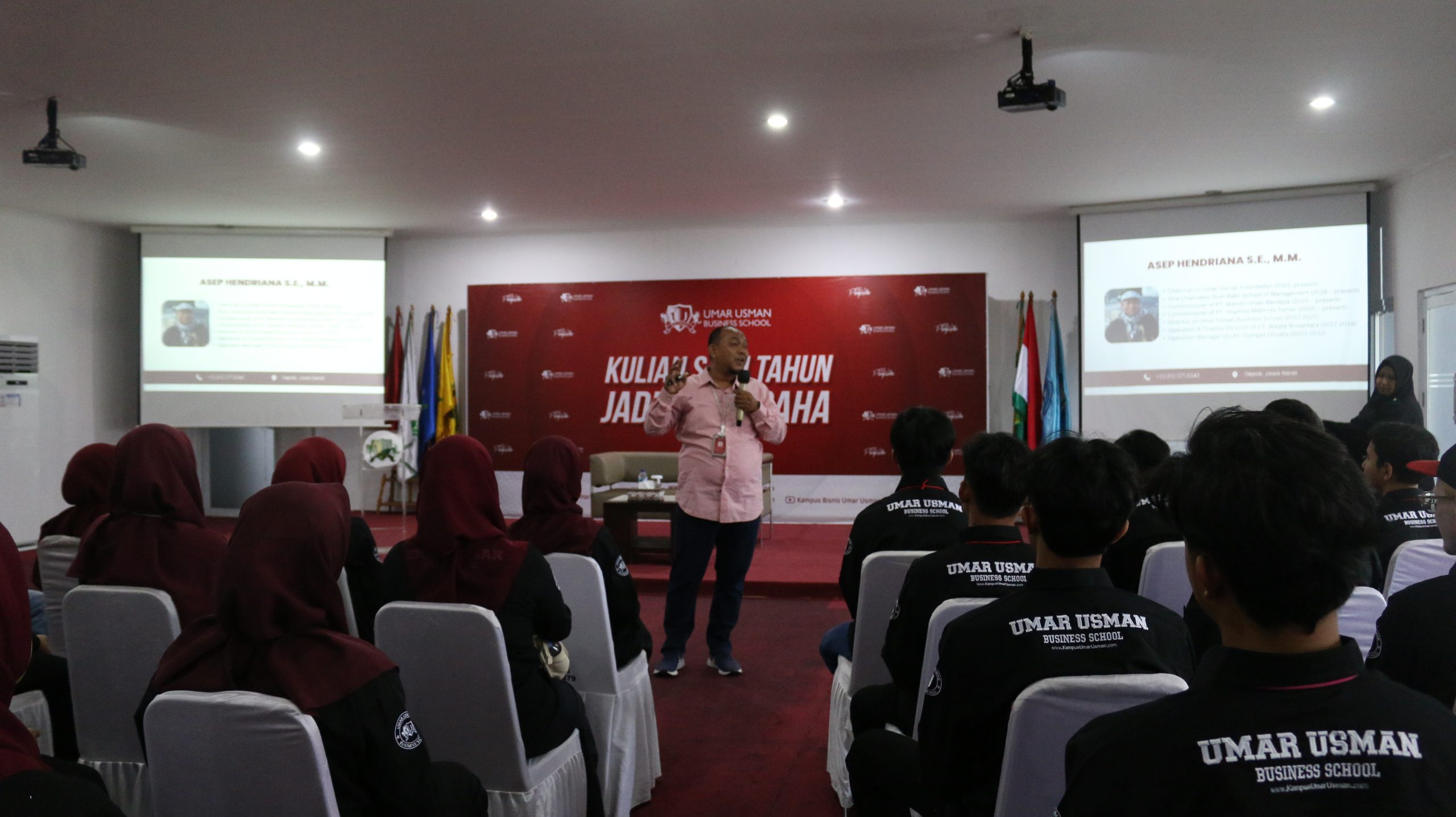 Mahasiswa Kampus Bisnis Umar Usman mengikuti mentoring dan pembelajaran bisnis berbasis praktik serta pengembangan karakter socioentrepreneurship.